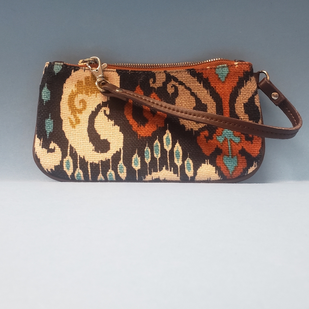SPARTINA 449 CHRISTINA LRG LINEN WRISTLET - BOHO MULTI-COLOR - (EARTH TO…